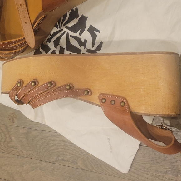 Isabel Marant brown Wedge Strap sandals great condition women's  unknown size - Picture 3 of 8
